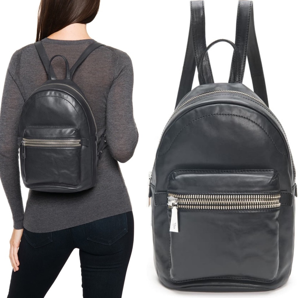 Frye Lena Lambskin Leather Backpack - Picture 1 of 5